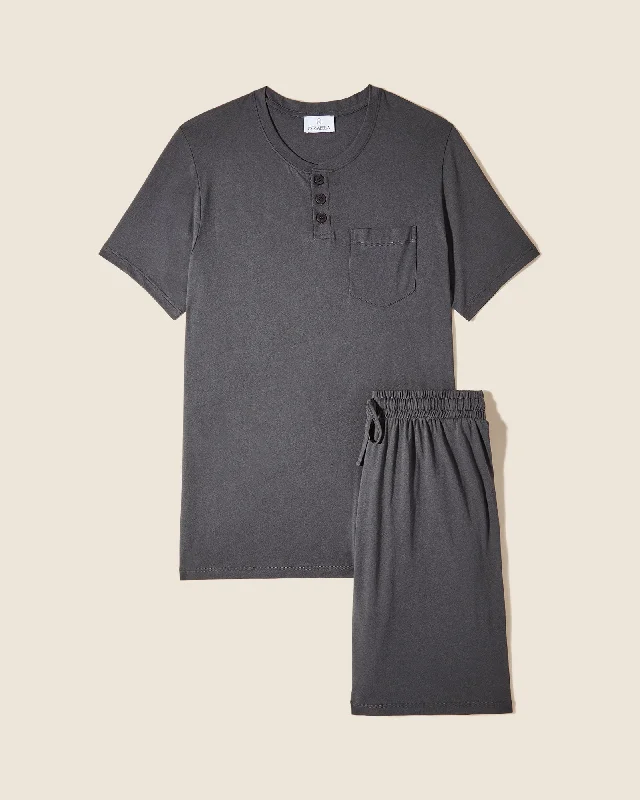 Shop and Save Herren Rundhalsausschnitt Top & Shorts PJ Set