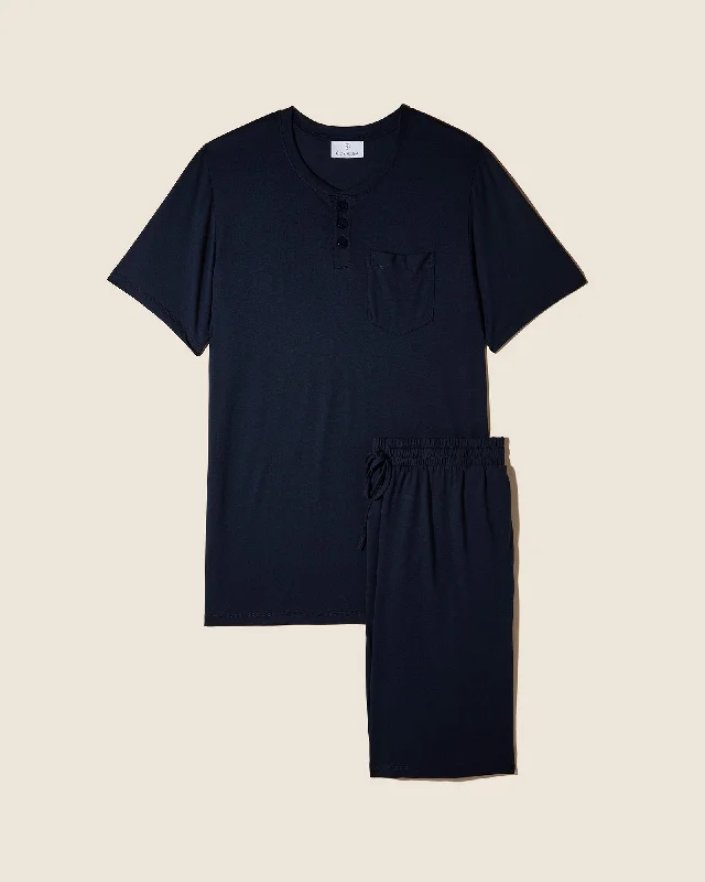 Weekend Deals You Can't Resist Herren Rundhalsausschnitt Top & Shorts PJ Set