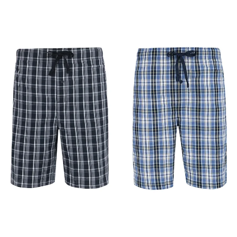 Price Slash Hanes Men's Big and Tall Woven Tagless Plaid Shorts (Pack of 2)