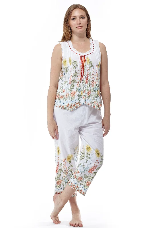 One-Day Only 100% Cotton Sunflower Garden PJs