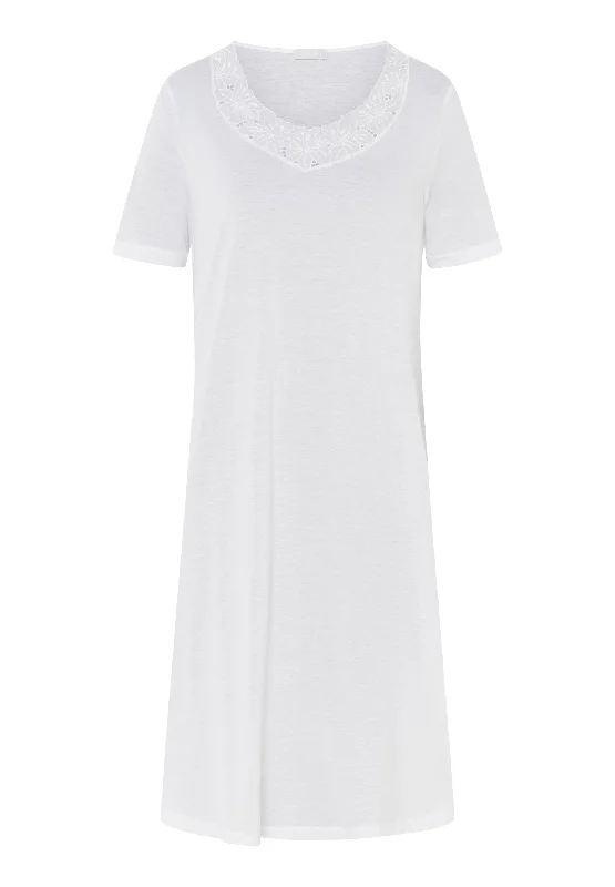 Final Offer Clara Embroidered Cotton Nightgown | White 74909-101