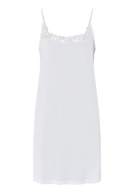 Weekend Savings Bonanza Michelle Supima Cotton Lace Trim Chemise | White 74942-101
