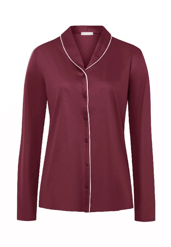 Weekend Special Eleni Shawl Collar Shirt | Ruby Wine 74985-2423