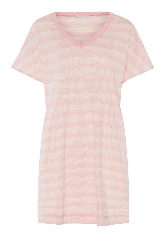 Make Your Weekend Count with Savings Laura Bigshirt | Coral Stripes 77111-2881