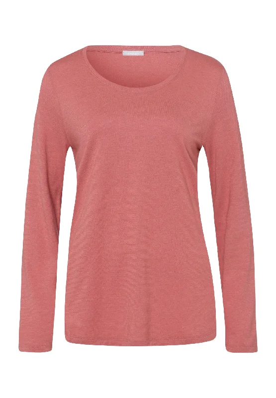 Time-Sensitive Sleep And Lounge Relaxed Round Neck Top | Sweet Pepper 77844-2408