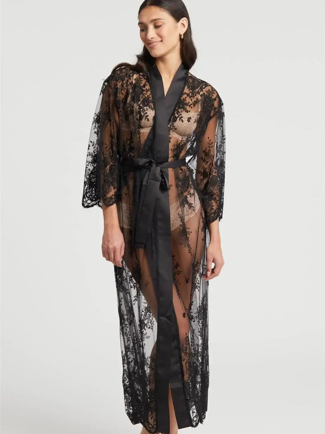 Weekend Savings Spree Black Darling Long Robe