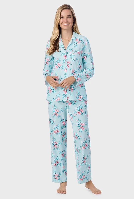 Weekend Discounts to Indulge In Blooming Lily Cotton Long Pajama Set