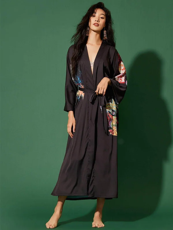 Deal of the Day Dragon Phoenix Kimono Robe
