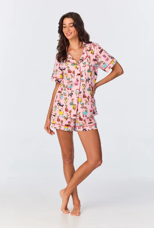 Weekend Specials to Snag Bedhead x Bronwyn Newport Chic Boxers Short Sleeve Classic Shorty Stretch Jersey PJ Set Weekend Specials to Snag Bedhead x Bronwyn Newport Chic Boxers Short Sleeve Classic Shorty Stretch Jersey PJ Set