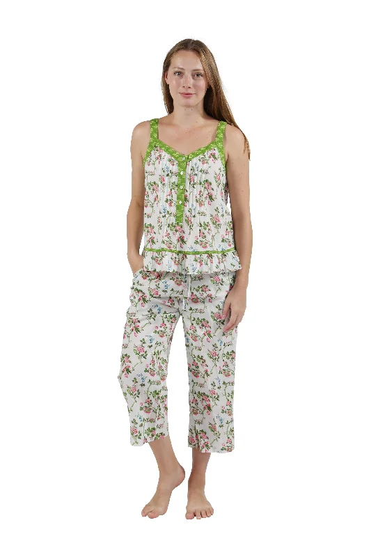 Weekend Deals That Sizzle Climbing Roses Sleeveless Cotton PJ