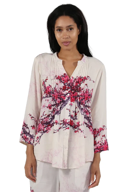 Mega Sale Printed Long Sleeve Rayon Pajamas