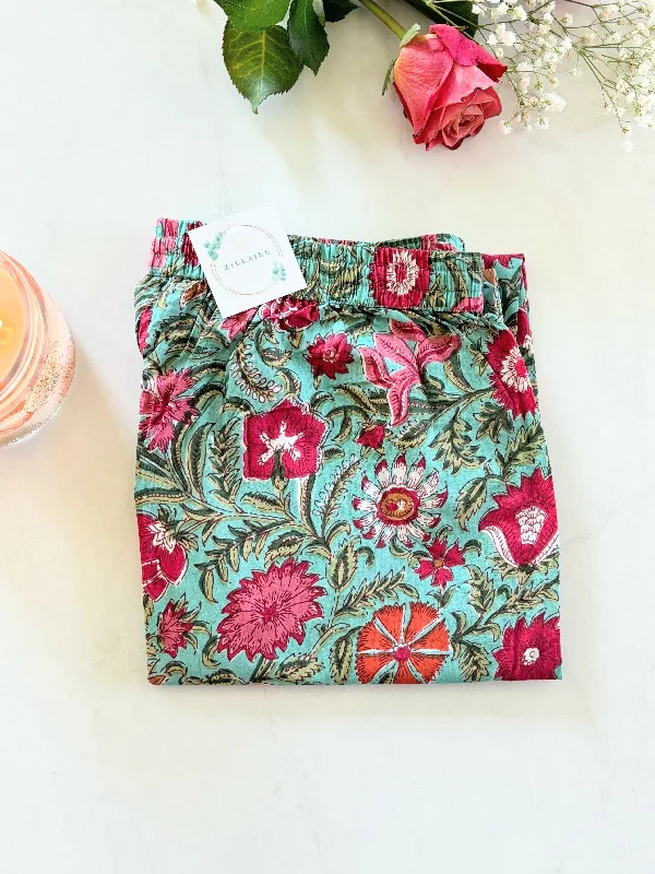 Crazy Deal Cotton Pajama Pants Women - Tropical Bloom