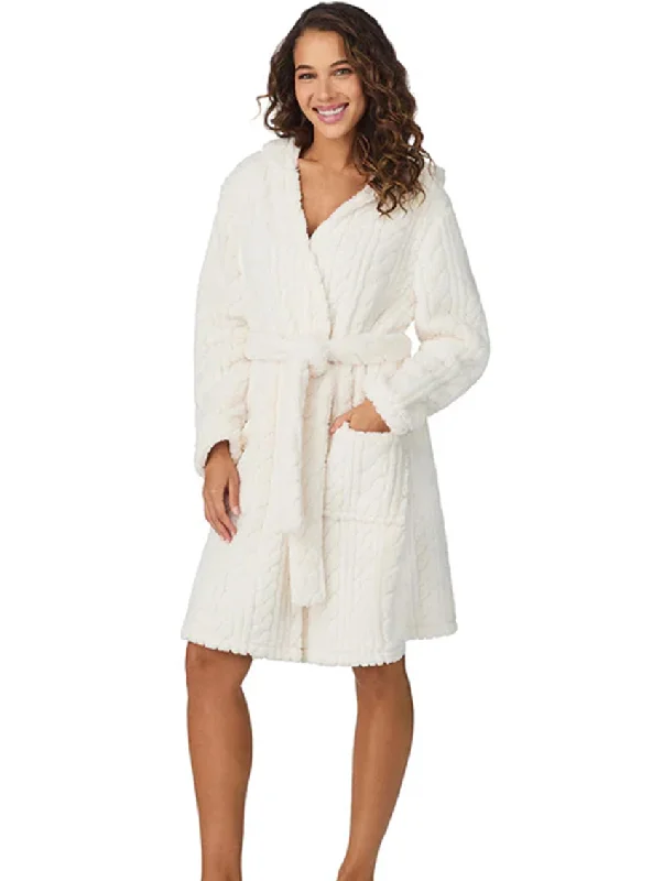 Special Buy Cuddl Duds Sherpa Hooded Robe