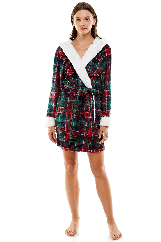Shop the Weekend Away Plaid Sherpa Lined Robe