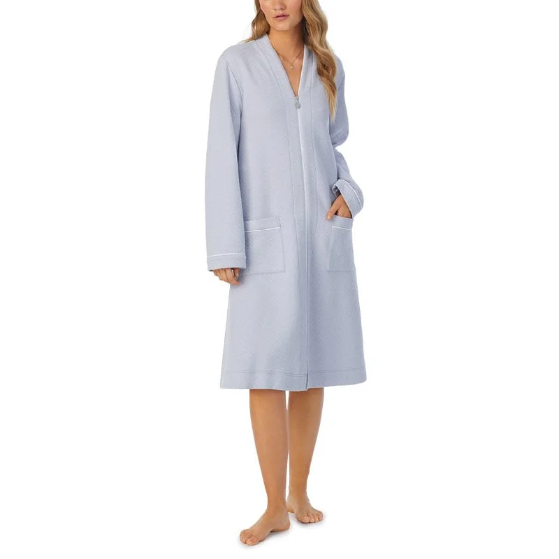Don't Delay Eileen West Diamond Quilted Jacquard Zip Robe