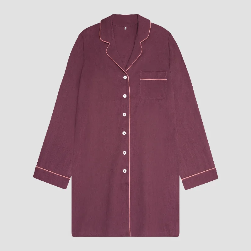 Top Pick Fresh Fig Linen Night Shirt