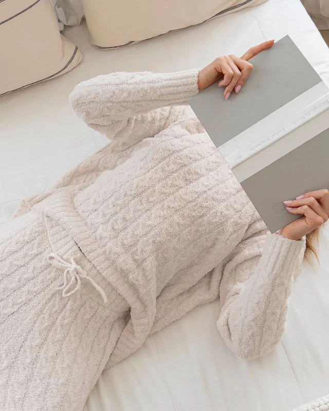 Amazing Value Fuzzy Sweater PJ Set
