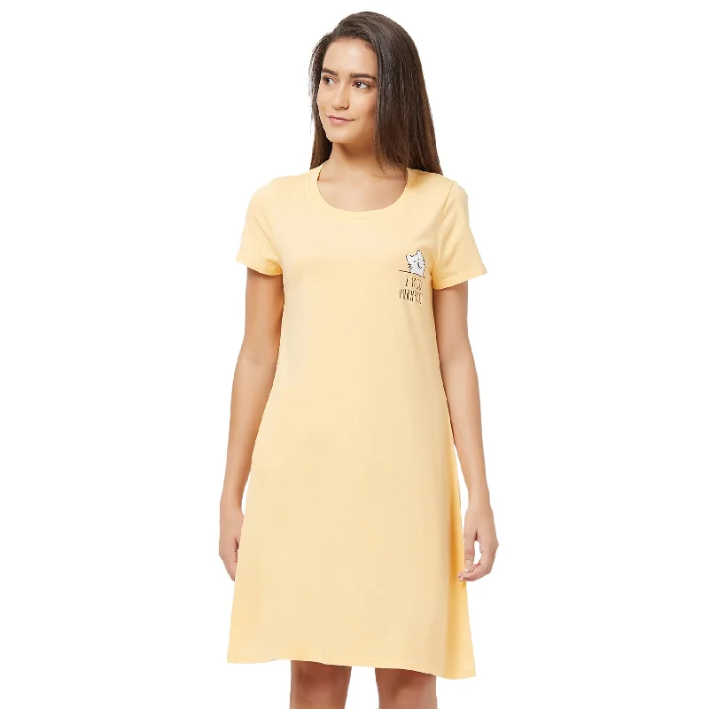Huge Savings Half Sleeve Printed Sleepshirt NT-98