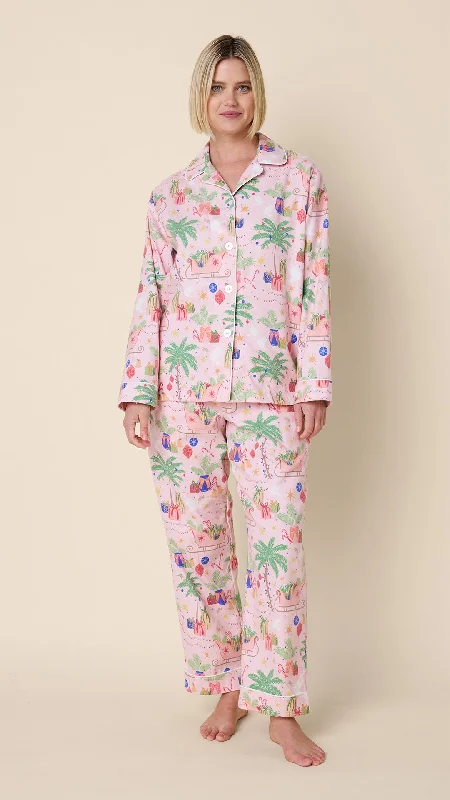Weekend Specials to Delight California Christmas Flannel Long-Sleeved Pajama