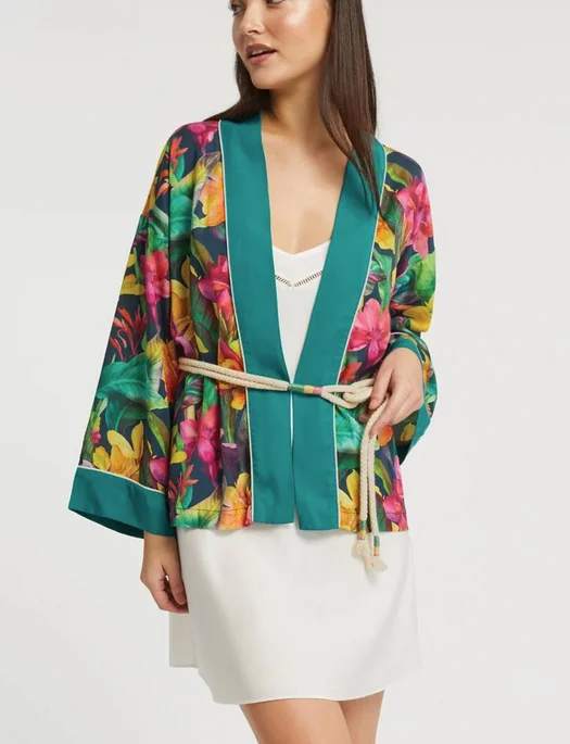 Deal Alert Inej Botanica Woven Tencel Cardigan Wrap