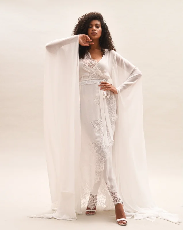 Steals and Deals Isabelle Bride Robe Ivory White
