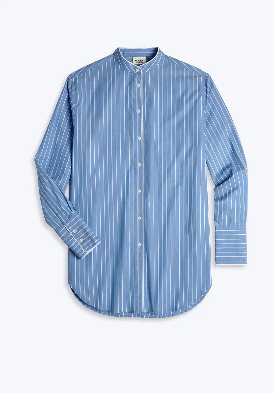 Weekend Deals That Please Jo Band Collar Nightdress in French Riviera Stripe