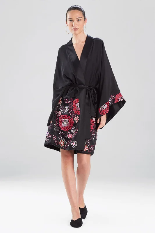 Exclusive Deal Kashmir Silk Embroidery Robe