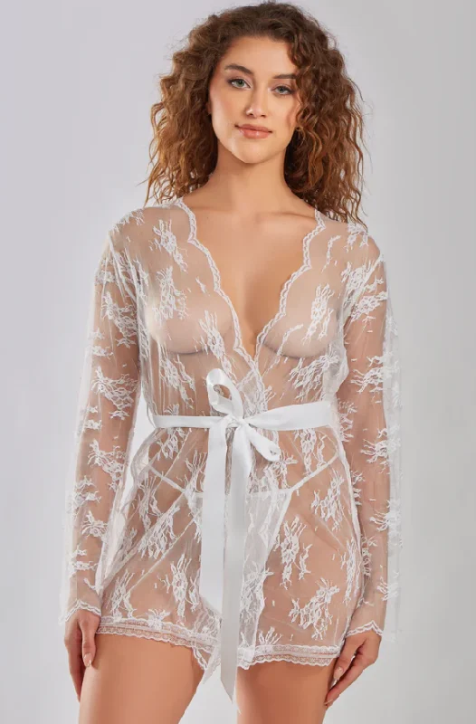 Great Bargain Lace and Satin Robe