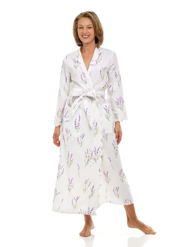 Weekend Deals That Please Lavender Print Classic Robe