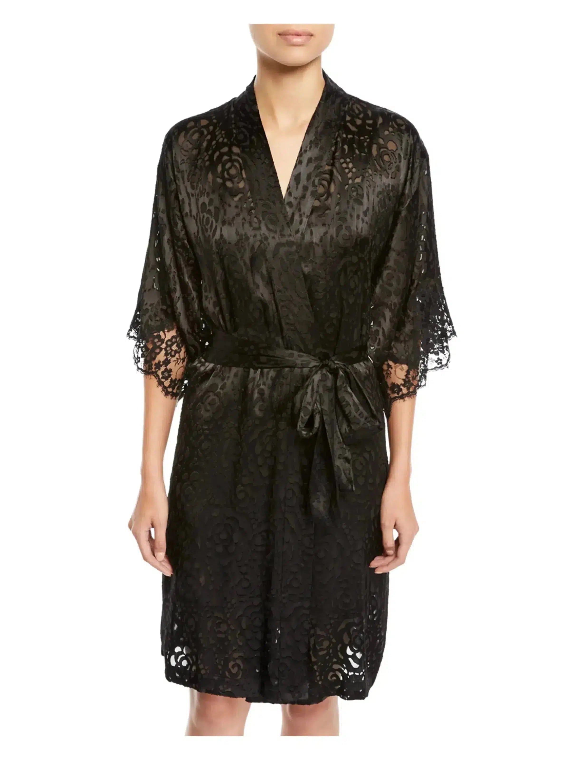 Weekend Deals That Amaze Lise Charmel Black Dressing Floral Robe