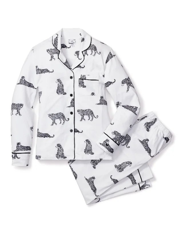 The Best Deal Women's Pima Pajama Set in Panthère de Paris