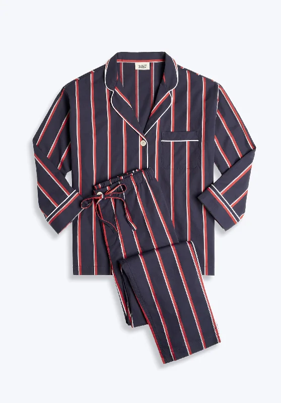 Weekend Bargains Just for You Marina Pajama Set in Marine Stripe