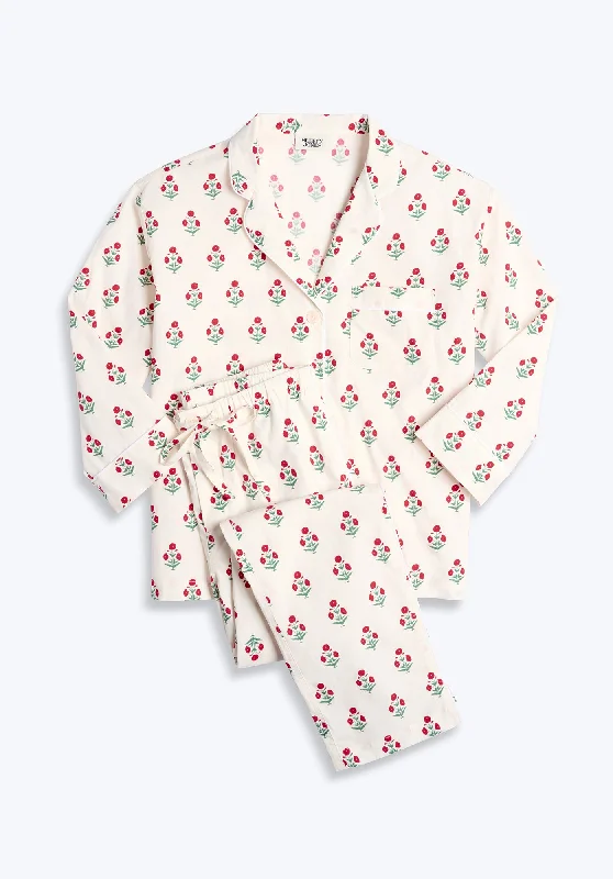 Weekend Offers That Sizzle Marina Pajama Set in Poppy Print