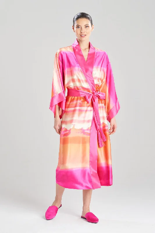 Clearance Sale Minako Long Silk Robe
