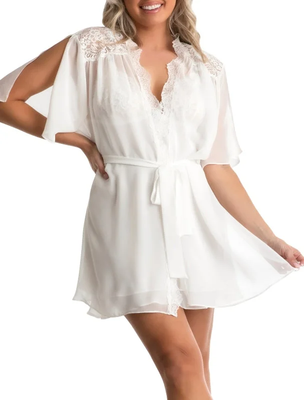 Today Only Natalie Lace Trim Chiffon Wrap