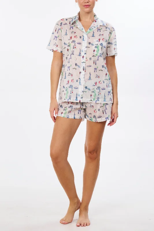 Don't Delay New York City Print Short Set