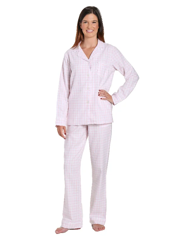 Gingham Pink-White