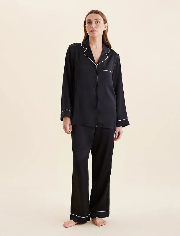 Deal Alert Sylvie Silk Piped Full Length PJ