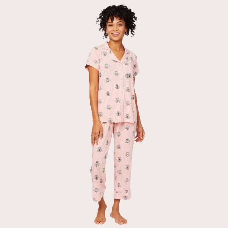 Special Offer Queen Bee Pima Knit Capri - Pink
