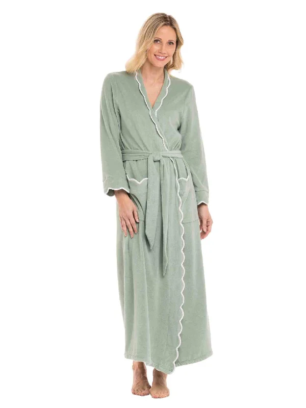 Final Offer Sage Green French Terry Robe