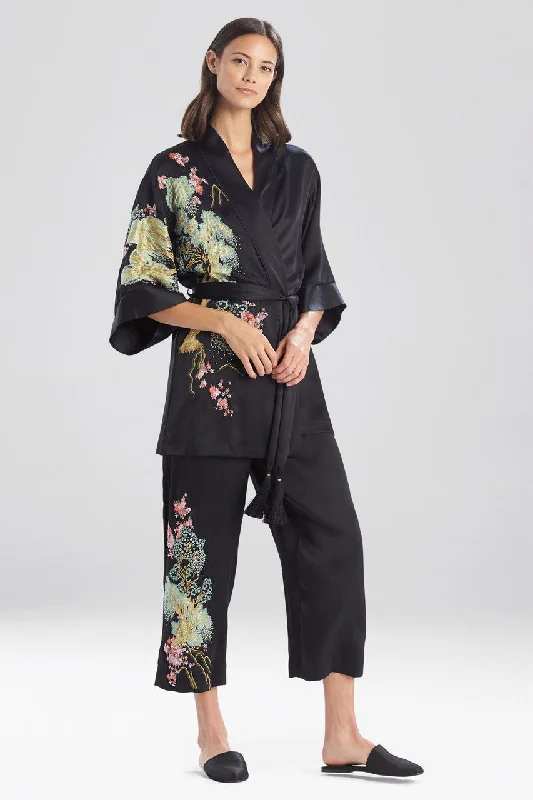Weekend Savings Fiesta Sansui Embroidered Silk Wrap
