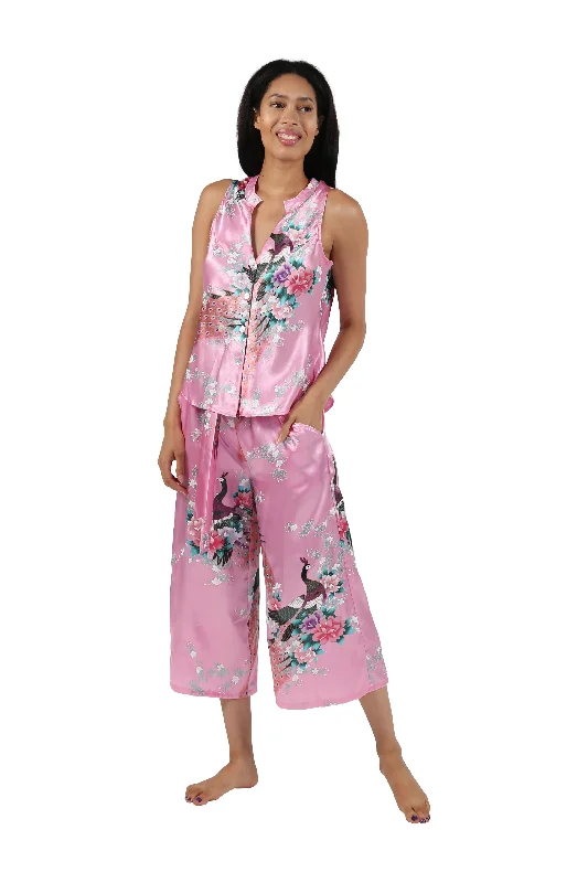 Deal Alert Satin Floral Lounge Set