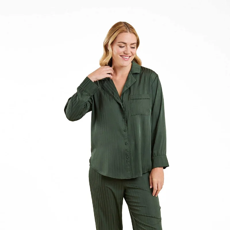 Low Price Satin Pajama Set | Evergreen