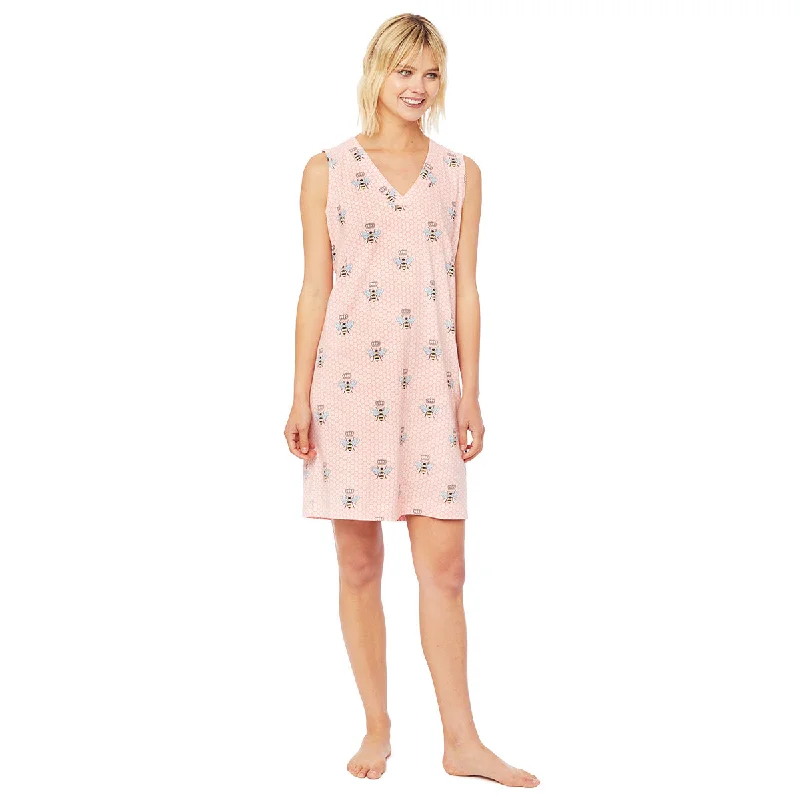 Final Clearance Cotton Knit Nightgown or Night Shirt - Queen Bee - Blue & Pink Styles