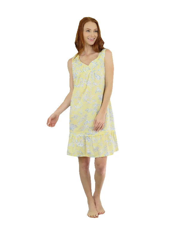 Don't Miss Out Sleeveless French Toile Cotton Chemise