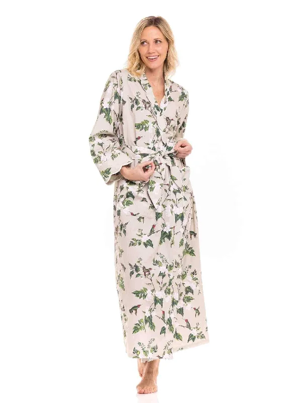 Online Exclusive Tan Hummingbird Classic Robe