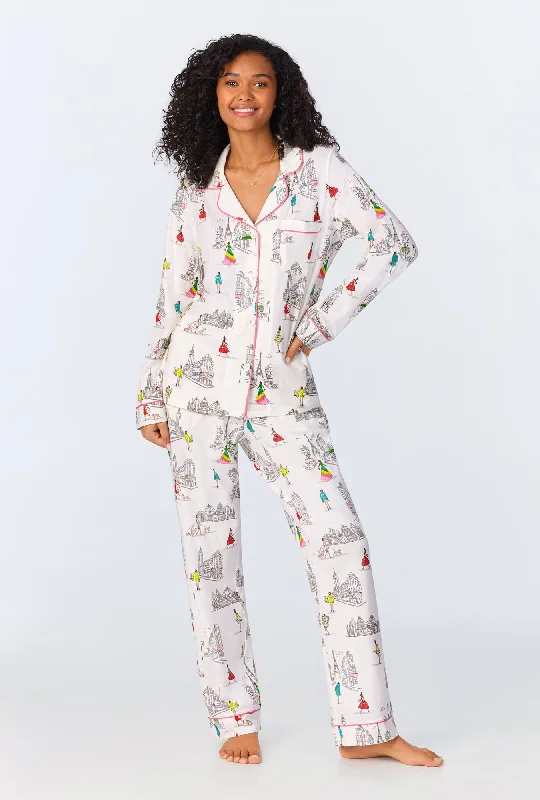 Great Deal Bedhead x Bronwyn Newport Travel In Style Long Sleeve Classic Stretch Jersey PJ Set