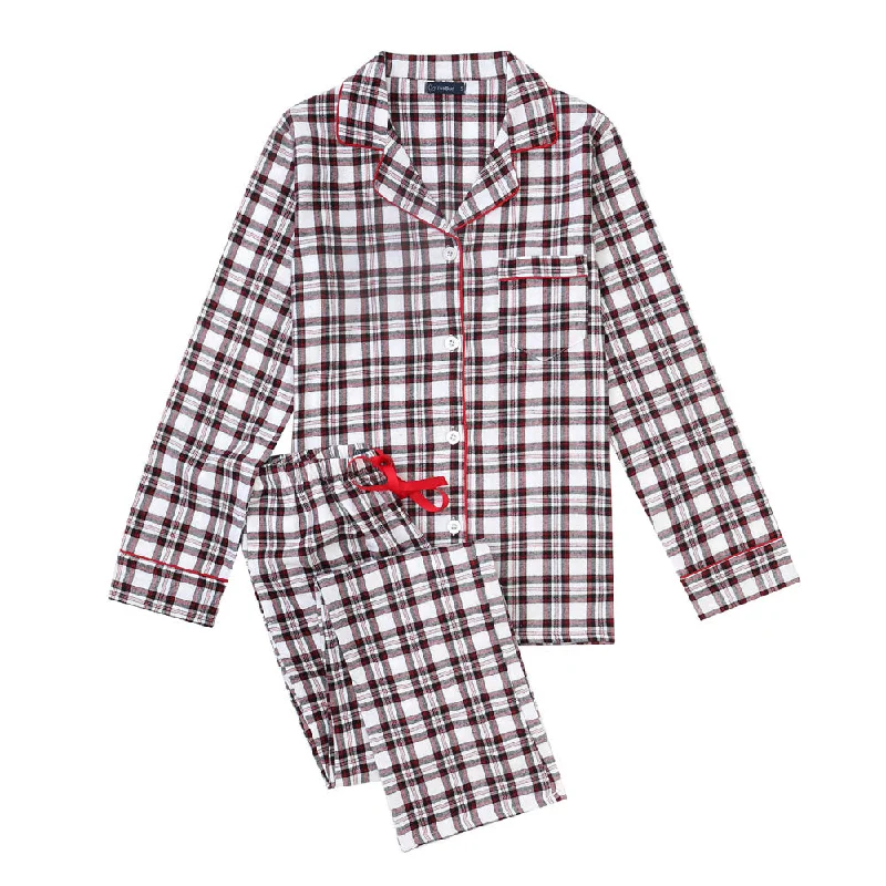 Plaid White-Black