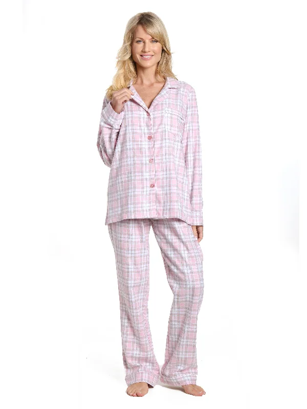 Plaid White-Pink