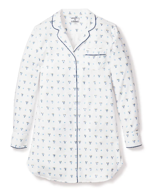 Sale Alert Women's Twill Nightshirt in Happy Hanukkah